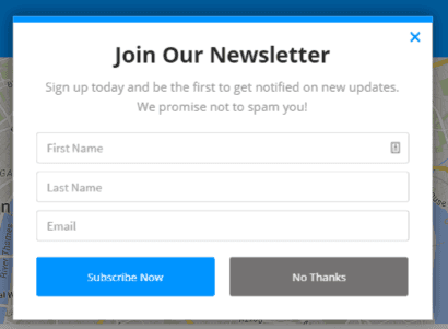 SumoMe - List Builder Popups